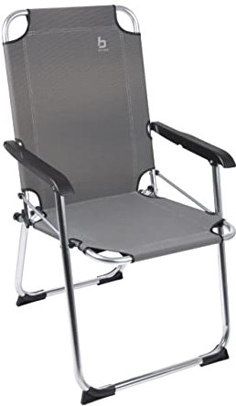 Bo-Camp Alu Klappstuhl Angelstuhl Anglerstuhl Camping Stuhl Klappsessel Faltbar beige