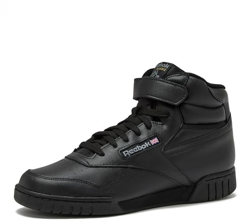 EX-O-FIT HI High Top Basketball Shoes for Men, Retro Men's Sneakers - Black, 12 Medium