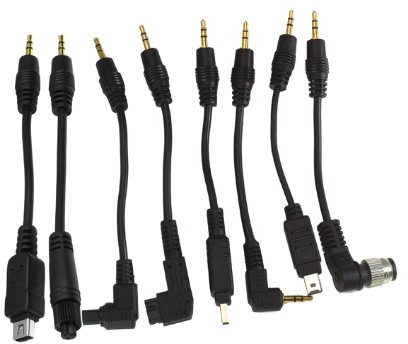 Fotga amovible d'un câble de connexion déclencheur à distance avec minuteur