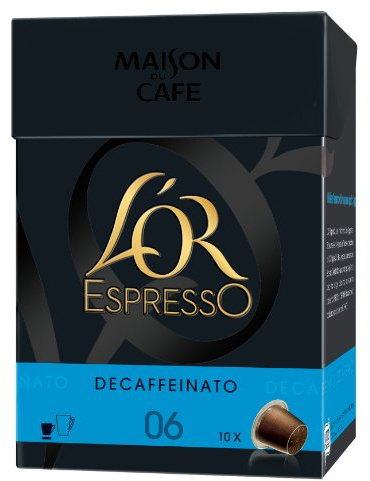 L'Or Espresso Decaffeinato 10 capsules de café compatibles avec les machines à café Nespresso - Lot de 4