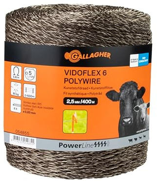 400 m Gallagher Weidezaunlitze Vidoflex 6 (Terra)