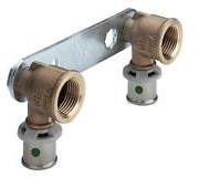 Viega Sanfix P-Montageeinheit verzinkt,Mod. 2124.2,16mm x 1/2 IG,Stichmaß 100mm