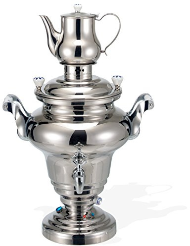 Beem III Samovar Real Té y café de Agua del Tanque 15,0 litros de 2,0 litros de Acero Pulido