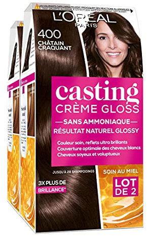 L'Oréal Paris, Casting Crème Gloss - Colorazione tono su tono senza ammoniaca, set da 2