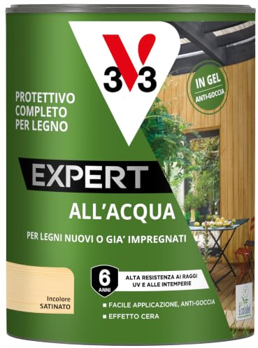 V33 Protettivo Completo Legno all'Acqua Expert Incolore 0,75L