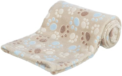Trixie 37202 Couverture polaire Laslo, 100 x 70 cm, Beige