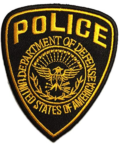 Catch the Patch Police Polizei Aufnäher zum Aufbügeln Polizei 7,5 x 9,3 cm Bügelbild für Erwachsene mit Cop Sheriff Statement Vintage, Karneval Fasching Cosplay Halloween Mitbringsel