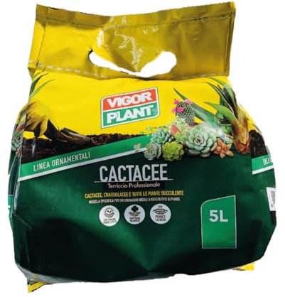 VIGORPLANT Terriccio per La Coltivazione delle Piante Grasse Confezione da 5 LT