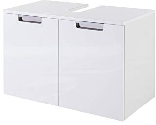 Schildmeyer Waschbeckenunterschrank Rilana 130513, weiß Glanz, 46,5 x 65x 35 cm
