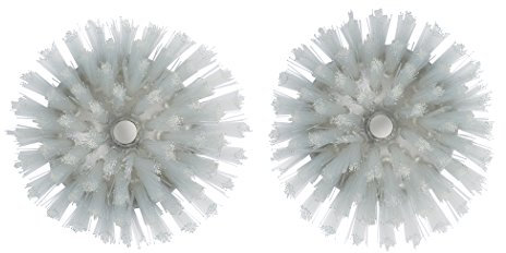 DevaCurl OXO Steel Soap Dispensing Palm Brush Refills, 2-Pack, 18/8 Stainless Steel, White, 2 Count (Pack of 1)