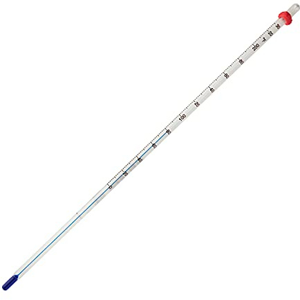H-B DURAC Plus Immersion Organic Liquid-In-Glass Cooking Thermometer for Liquids - Precise Liquid Thermometer for Hot Liquid - Laboratory Quality for Accurate Measurements