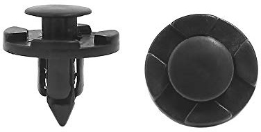 sourcing map Spreiznieten Clips 50 Stück Für 8mm Loch Kunststoff | Für PKW Innenverkleidung, Für Teppich Türkarten Dachhimmel Motorabdeckungen, Non-OEM Zubehör