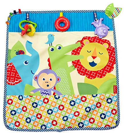 Fisher-Price Mantita Activity de Paseo, Manta de Actividades bebé (Mattel DYW52