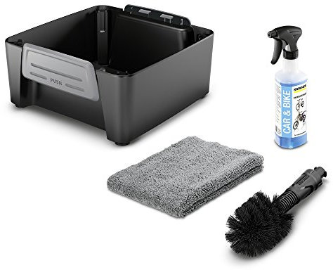 Kärcher Set accessori Bike Box, compatibile con OC 3, utile per gli amanti delle bici, include spazzola universale, detergente per biciclette e panno in microfibra