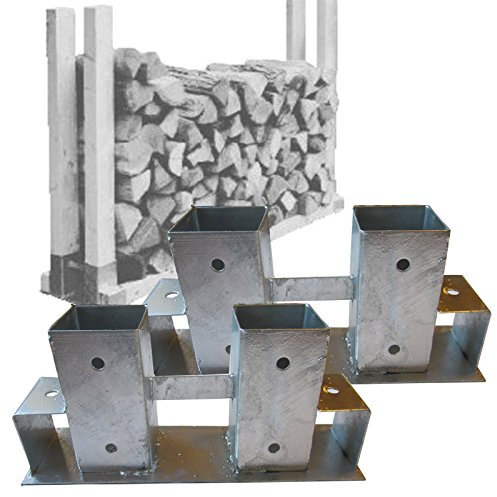 Set di 2 connettori in metallo legno placcato aiuti accatastamento /