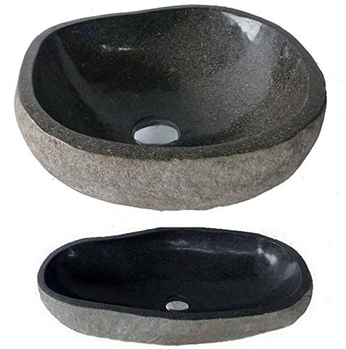 Véritable vasque en pierre naturelle à poser, environ 40cm (pas un lave-main). CHOIX SUR PHOTOS, envoyées aprés votre commande. Vendeur français.