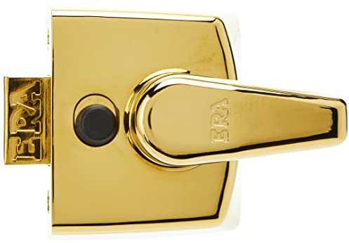 ERA 40mm High Security Replacement Nightlatch - Brass Effect Body, brown