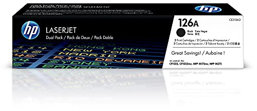 HP 126A Laserjet Tintenpatrone Doppelpack schwarz