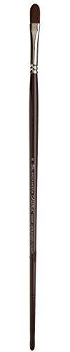Winsor & Newton 5732008 Galeria Acrylpinsel, aus Synthetikfasern, ideale Kontrolle für dickere Farbaufträge, langer Stiel, Filbertpinsel Nr.8, 10mm