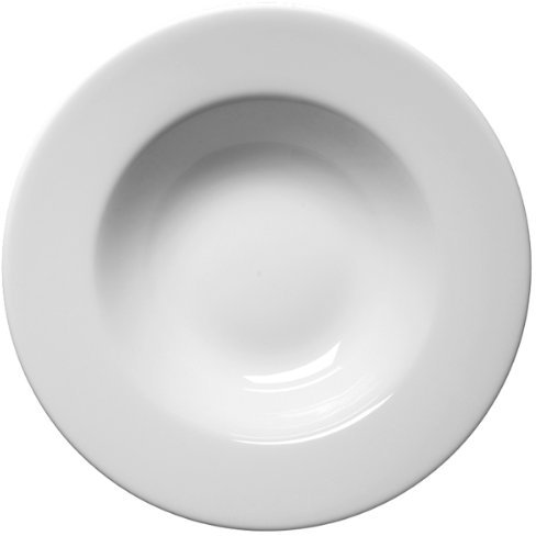Royal Genware Soup Plates 30cm - Pack of 3 | White Plates, Porcelain Plates - Soup Bowls, Pasta Bowls