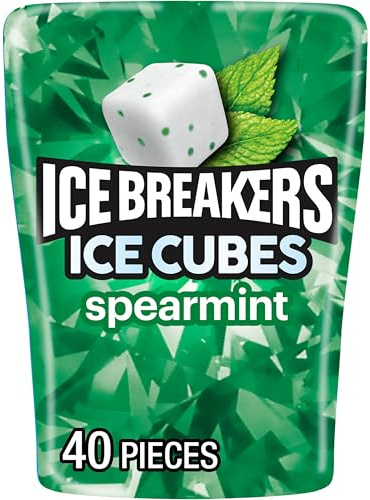 Ice Breakers Lot de 40 glaçons sans sucre menthe verte