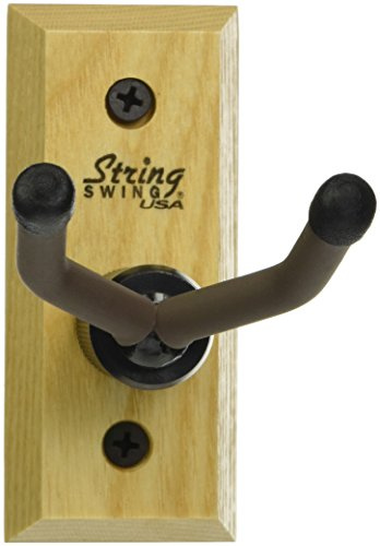 String Swing CC01UK Wandaufhänger für Ukulele/Mandoline, Hartholz, für Zuhause und Studio, Eschenholz-Finish