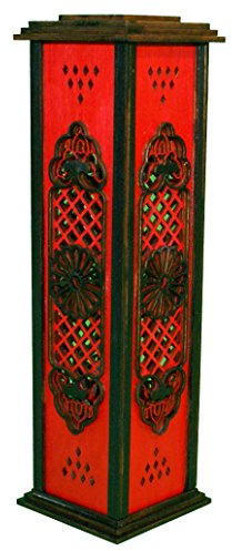 Tanno Design® Japan Räucherturm Räucherstäbchenhalter Amida rot/schwarz