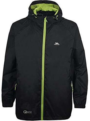 Trespass Qikpac Jacket Vestes Coupe-Pluie Noir FR : L (Taille Fabricant : L)