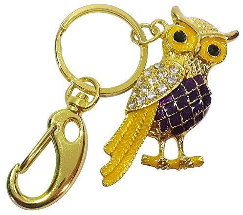Ciway Metal Jewelry Owl USB Flash Drive Waterproof Pendrive with Key Ring (32GB, Golden)