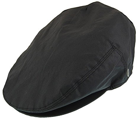 Jaxon & James Oilcloth Flat Cap - Black L