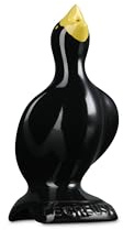 Le Creuset Stoneware Pie Bird, 3.25, Black with Yellow Beak