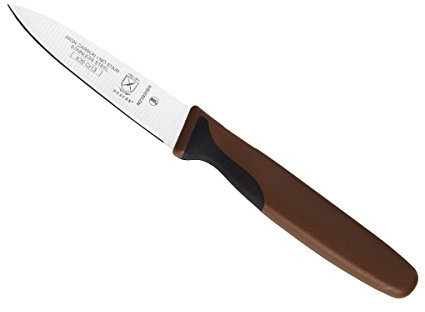 Mercer Culinary Millennia Color Handle Cutlery 3 Slim Paring Knife Brown