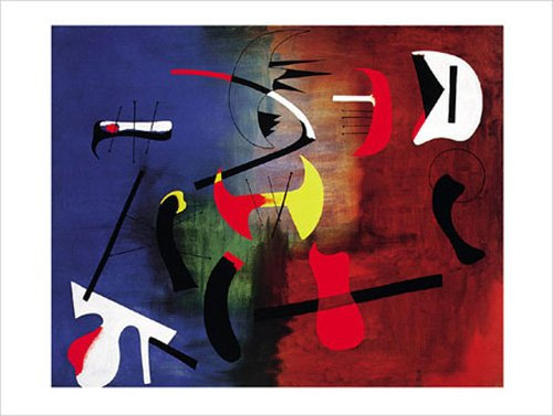 empireposter Miró, Joan Miro - Peinture - Kunstdruck Artprint Gemälde - Grösse 80x60 cm