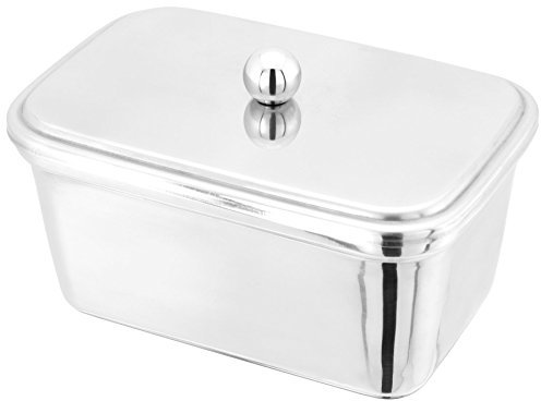 Judge Butter Holder - Takes Most 500g tubs, Stainless Steel, Silver, External Dimensions 10 x15 x7.5 cm