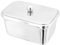 Jugde Butter Holder - Takes Most 500g tubs, Stainless Steel, Silver, External Dimensions 10 x15 x7.5 cm