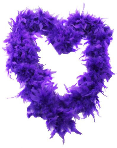 I LOVE FANCY DRESS 1 X LILA FEDERBOA