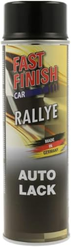 Fast Finish 292835 RALLYE LACK schwarz glänzend 500 ml | Hochwertige Nitro-Kombi-Qualität, sehr gute Deckkraft, ausgezeichnete Haftung, glatter Verlauf, schnelltrocknend