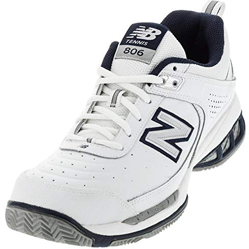 New Balance Men's 806 V1 Tennis Shoe, White, 12.5 W US