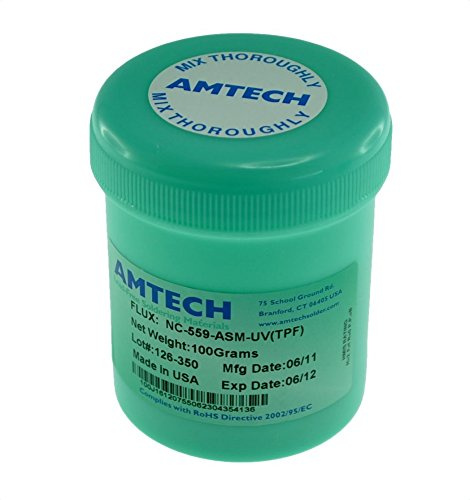 Flux de Soldadura Amtech NC-559-ASM-TPF UV 100cc para Reballing BGA y Reparacion Electronica