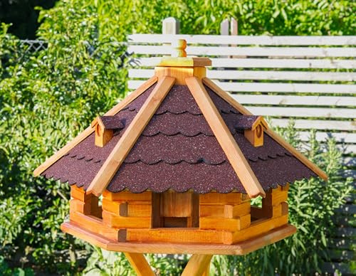 Vogelhaus von Größe L, XL und XXL Futterhaus Futterhäuschen Vogelvilla V18, Vogelfutterhaus aus Holz