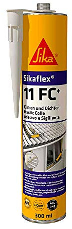 Sika - Sikaflex-11 FC+, elastischer Kleb- und Dichtstoff, 300 ml, schwarz