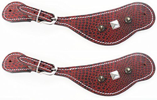 CHALLENGER Horse Western Riding Cowboy Boots Leather Spur Straps Tack 7438
