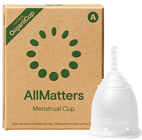 Coppetta Mestruale AllMatters (Precedentemente Nota come OrganiCup) – Taglia A, per Chi Non ha Partorito per Via Vaginale, Premiato