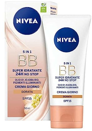 Nivea Daily Essentials BB Cream 5-in-1 Beautifying Moisturiser Medium to Dark SPF 10 - 50 ml Pack of 3 by NIVEA
