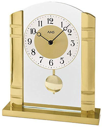 AMS Moderne Tischuhr mit Quartzwerk, batteriebetrieben - Modern Style 1117