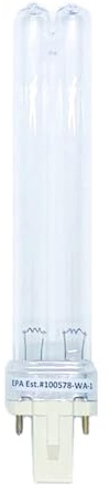 Anyray 1-Bulb PL-S9W/TUV - 9W UV Plug-in - Compact Germicidal Lamp - G23 Base