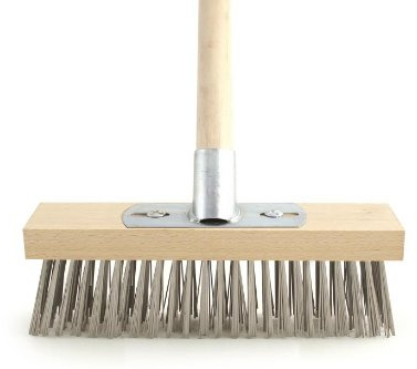 12 Metal Wire Bristle Broom Brush Sweeping Deck Scrub Heavy Duty by The Dustpan and Brush Store