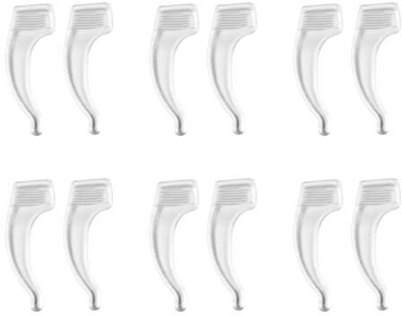 WINOMO 20 Paar weiche Silikon-Brillen-Anti-Rutsch-Ohr-Pads (Transparent)