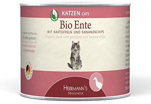 12 Stück (Dosen) Herrmanns Selection Bio-Ente mit Kartoffeln und Bananen 200g