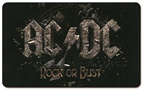 AC/DC I Rock Or Bust I Breakfast board I Chopping board I 23x14cm I Dishwasher safe & heat resistant I Licensed original design